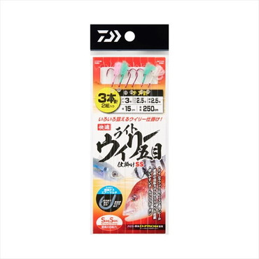 ダイワ 仕掛け 快適ライトウイリー五目 チヌ針3 ハリス2.5 全長2.5m