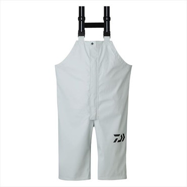 ダイワ レインウェア DR-6323P PUオーシャンハーフサロペット ライトグレー 2XL