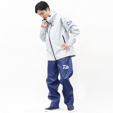 ダイワ レインウェア DR-6023 PUオーシャンライトレインスーツ ライトグレー M