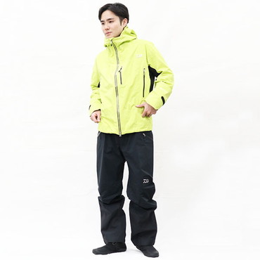 ダイワ レインウェア DR-1224 GORE-TEX Active ボートレインスーツ ライムイエロー XL