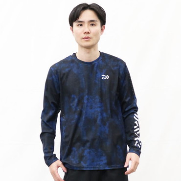 ダイワ ウェア DE-8624 ドライメッシュロングスリーブシャツ ボトムネイビー 2XL