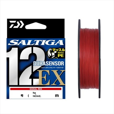 ダイワ PEライン UVF ソルティガデュラセンサー×12EX+Si3 シグナルレッド 12号-300m