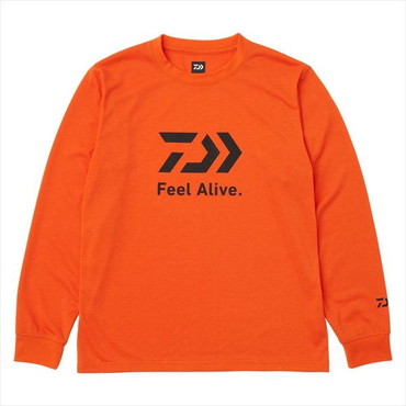 ダイワ ウェア DE-8424 ロングスリーブシャツ Feel Alive. ブラッドオレンジ L