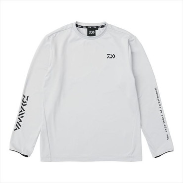 ダイワ ウェア DE-9324 ストレッチクルーネックシャツ ライトグレー XL