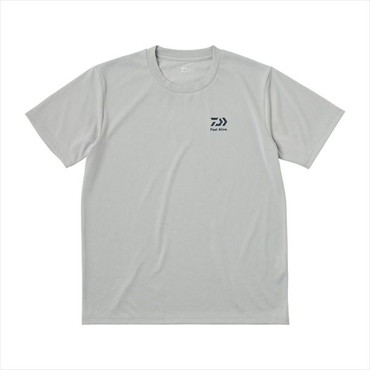 ダイワ ウェア DE-8625 ショートスリーブ スモールロゴTシャツ ライトグレー XL
