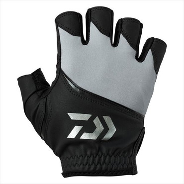 ダイワ 手袋 DG-2125 パッド付きUVカットグローブ 5本カット グレー XL