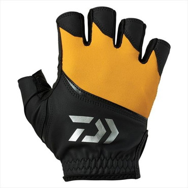ダイワ 手袋 DG-2125 パッド付きUVカットグローブ 5本カット オレンジ XL
