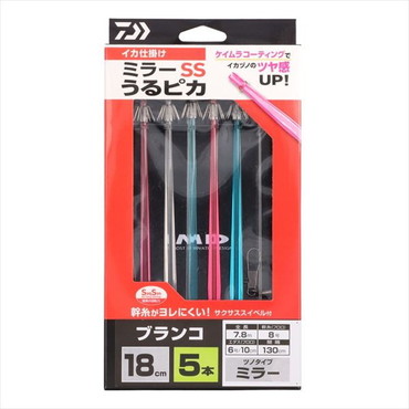 ダイワ 仕掛け イカ仕掛ミラー18SS うるピカ 5本