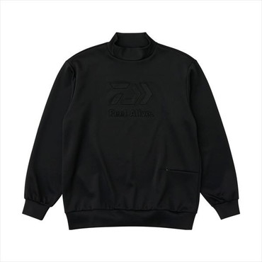 ダイワ ウェア DE-8725 DANROTECH スウェットモックネック ブラック 2XL