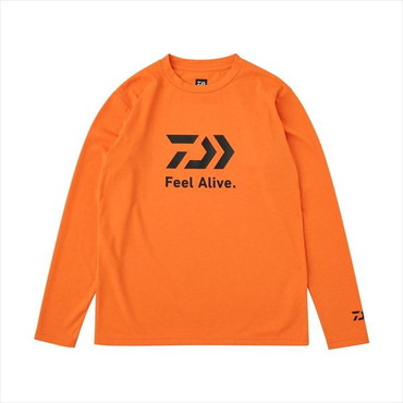ダイワ ウェア DE-8025 クリーンオーシャンロングスリーブシャツ ライトオレンジ XL