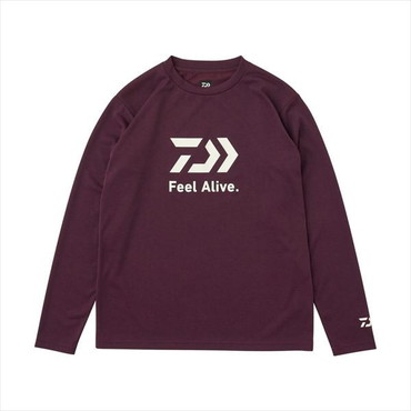 ダイワ ウェア DE-8025 クリーンオーシャンロングスリーブシャツ プラム M
