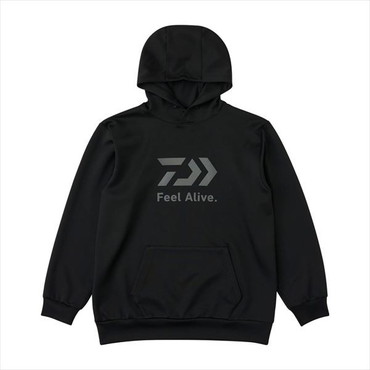 ダイワ ウェア DE-8925 DANROTECHスウェットフーディー ブラック XL