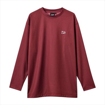 ダイワ ウェア DE-8626 ドライメッシュロングスリーブシャツ ボルドー XL