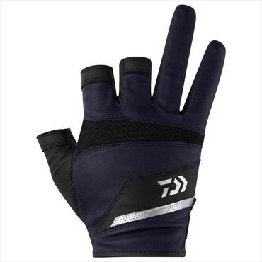 ダイワ 手袋 DG-2226 ロックショアメッシュグローブ 3本カット ネイビー L