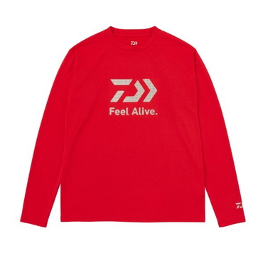 ダイワ ウェア DE-8026 クリーンオーシャンロングスリーブシャツ D-VEC レッド WL