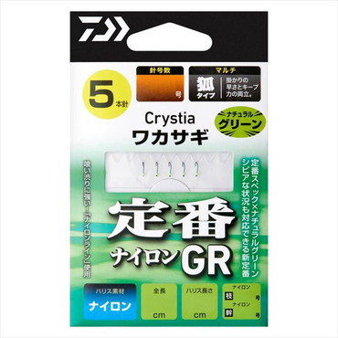 ダイワ 仕掛け クリスティアワカサギGR 定番ナイロン M5-0.5