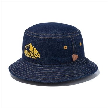 ニューエラジャパン 帽子 アドベンチャーライト Washed Denim マウンテンロゴ デニム ML(59cm)