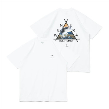 ニューエラジャパン ウェア 半袖 コットン Tシャツ Angler Collection ブラックバス ホワイト L