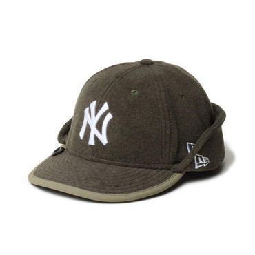 ニューエラジャパン 防寒帽子 LP 59FIFTY フリップダウン アングラ―コレクション　ポーラーテック 200 ニューヨーク・ヤンキース　オリーブ　7 1/2(59.6cm)
