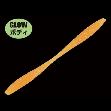 ガンクラフト ワーム 鯵爆吸 2.4インチ #14 紀州みかんグロー