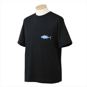 【訳あり】オレンジブルー ウェア MZAP-764mazume プライムフレックスTシャツ TUNA ブラック×ブルー M