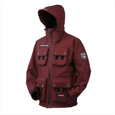 【訳あり】マズメ 防寒服アウター MZFW-801 mazume ウインドカットMPジャケット ブラウン M