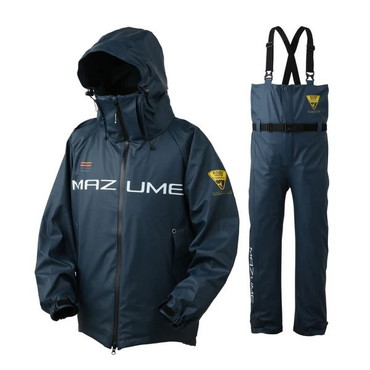 オレンジブルー レインウェア MZRS-884 mazume ラフウォーター レインスーツ チェコール M