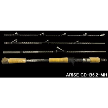ドランクレイジー バスロッド ブラックサーペント ARISE GD-B6.2-MH ベイトキャスティング(4-PIECE)