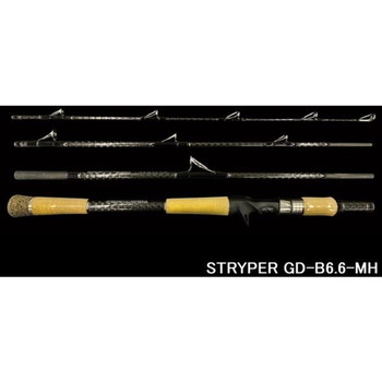 ドランクレイジー バスロッド ブラックサーペント STRYPER GD-B6.6-MH ベイトキャスティング(4-PIECE)