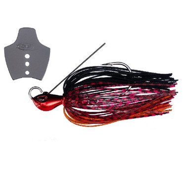 OSP ラバージグ メタルブレードジグ 3/8oz BJ57レッドブラック