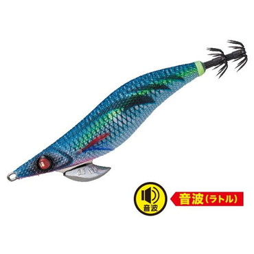 メジャークラフト エギ 餌木蔵ベイトフェザー音波　 EBFO-2.5号 #007ブルー夜光シルバーパープル(銀)