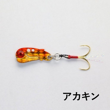クリアブルー アジコンバイブ 1.5g 19mm アカキン