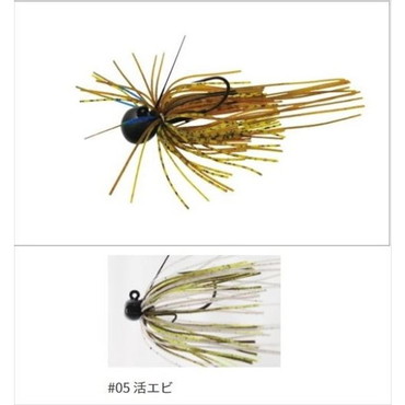 一誠 イッセイ ラバージグ bibibiショット ビビビショット 1.8g #05 活エビ