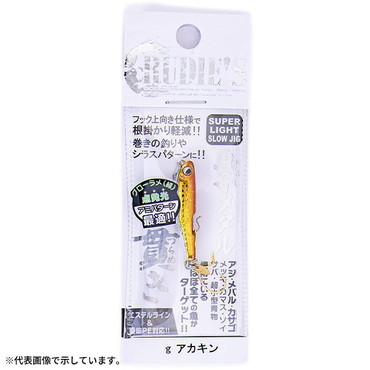 ルーディーズ メタルジグ 魚子メタル 貫き 5.0g アカキン