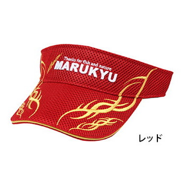 マルキュー　トライバルメッシュサンバイザー０１　レッド