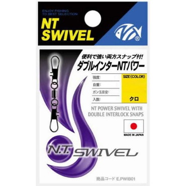 エヌティスイベル　Ｐ入ダブルインタスナップＮＴパワー黒Ｅ３０　１／０