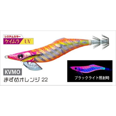 デュエル エギ アオリーQ フィンエース 3.5号 KVMO　まずめオレンジ２２