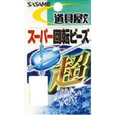 ササメ　Ｐ－４０５　道具屋　スーパー回転ビーズ　透明　Ｍ