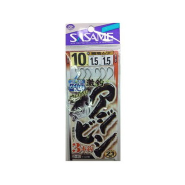 ササメ　Ｄ８１２激釣アジビシ３本釣ケイムラフック１０　１．５