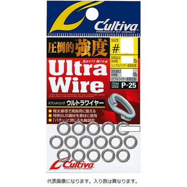 オーナー カルティバ P25 スプリットリングウルトラワイヤー5号