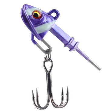 ダイワ　サムライ太刀ワインドダートヘッド　ＳＳ（サクサク）　１８ｇ　紫ゼブラ