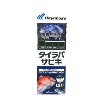ハヤブサ 仕掛け SS460 タイラバサビキ ツイストスキンケイムラレインボー 2×2 S
