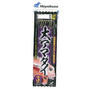 ハヤブサ 仕掛け 大アマダイ フロロカーボン仕様 3本鈎2セット 12-5
