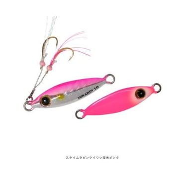 ハヤブサ（ＦＩＮＡ）　FS435 ジャックアイ ヒラリン 3g 2 ケイムラピンクイワシ蛍光ピンク