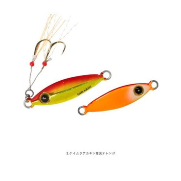 ハヤブサ（ＦＩＮＡ）　FS435 ジャックアイ ヒラリン 10g 3 ケイムラアカキン蛍光オレンジ