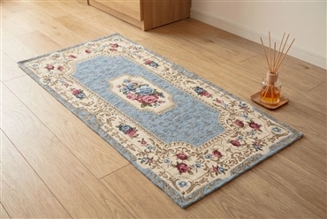 イタリア製マット ルビーノ 65×120cm (ブルー)