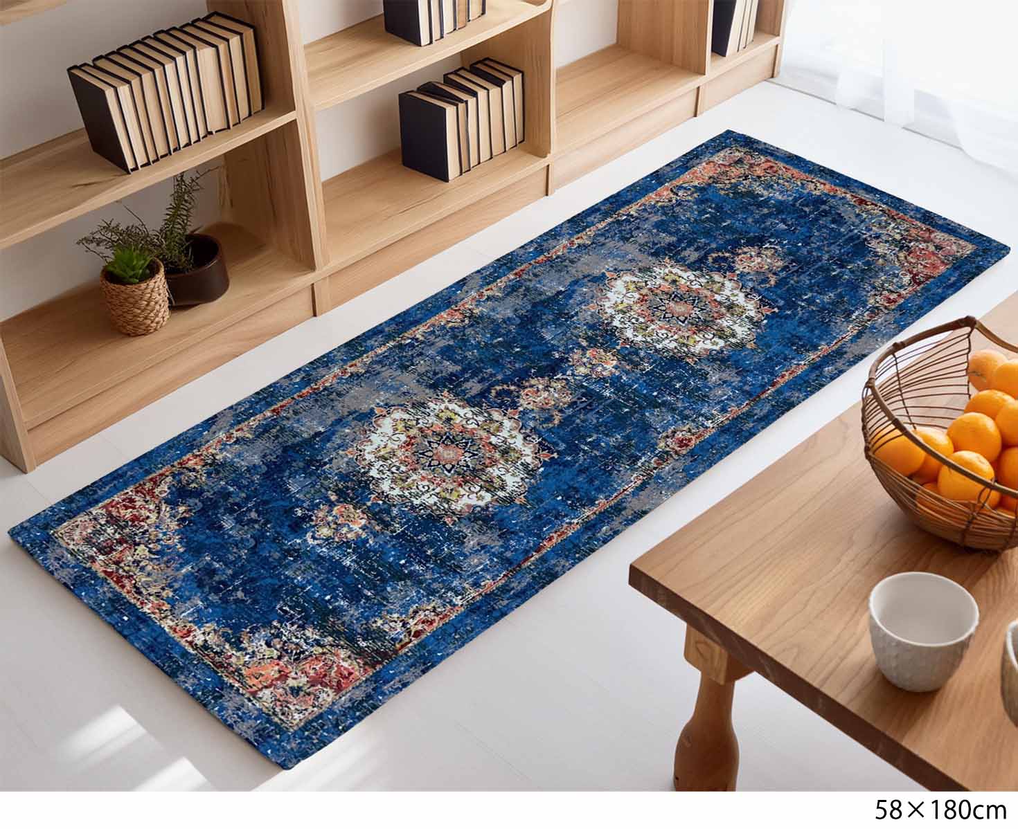 イタリア製マット イタリアンブルー 58×120cm