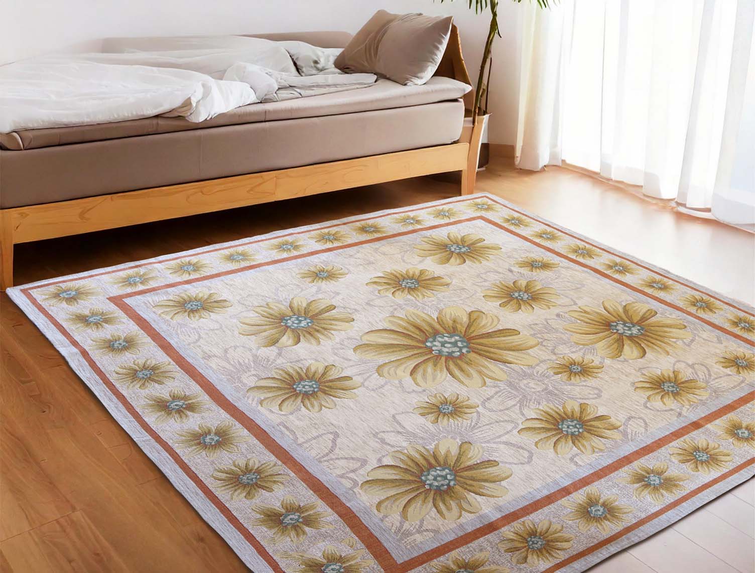 イタリア製ラグ マルゲリータDM 200×250cm (ベージュ)
