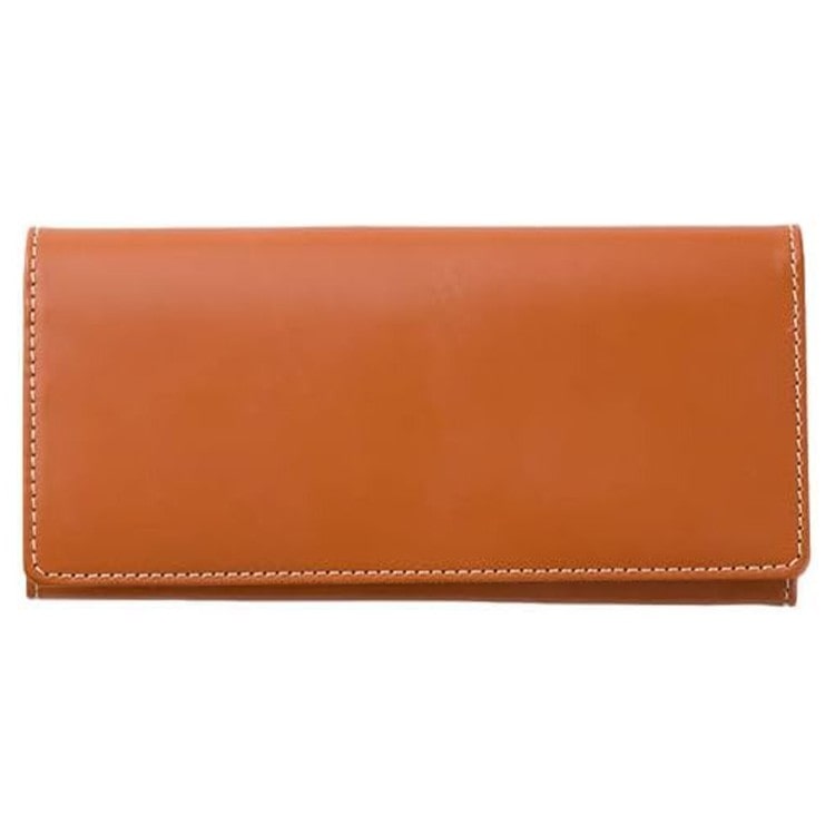 [BRITISH GREEN]英国製ブライドルレザー使用の長財布/長札財布/ロングウォレット　ブラウン [名入れ無料]