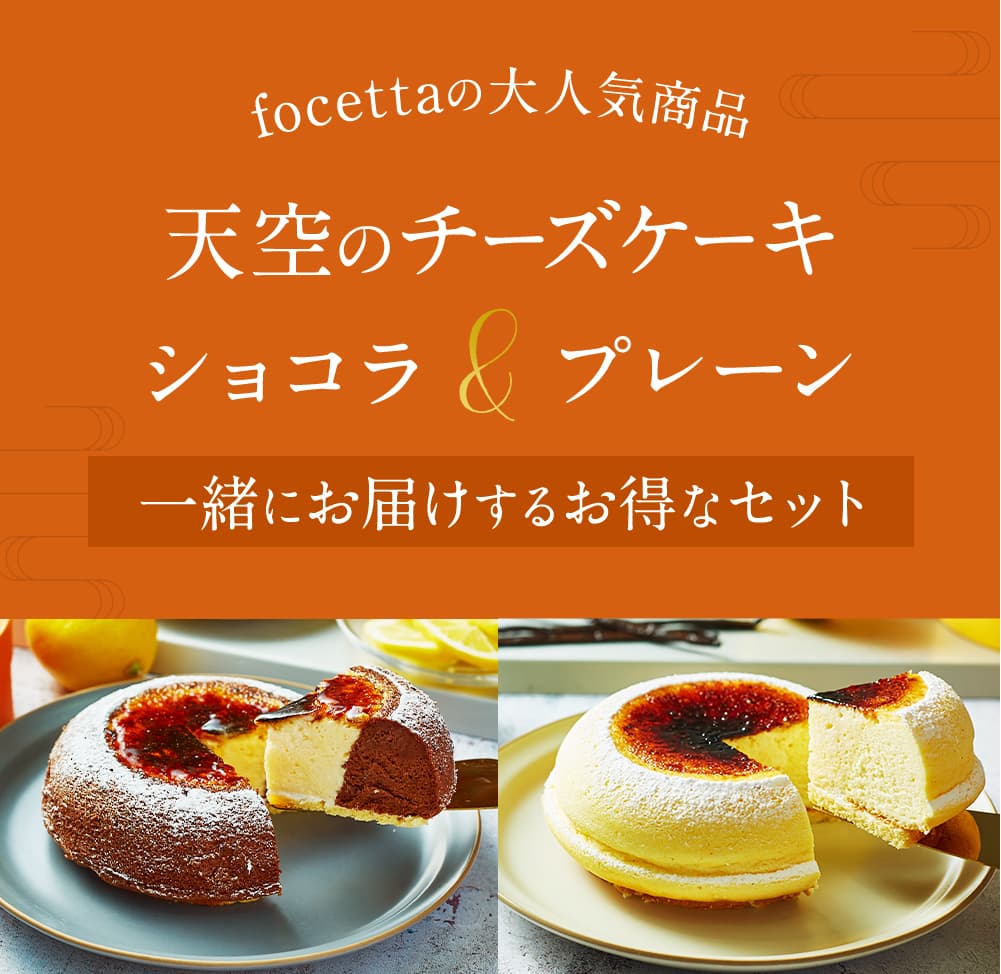 天空のチーズケーキ ショコラ＆プレーン＋お金880円おトク